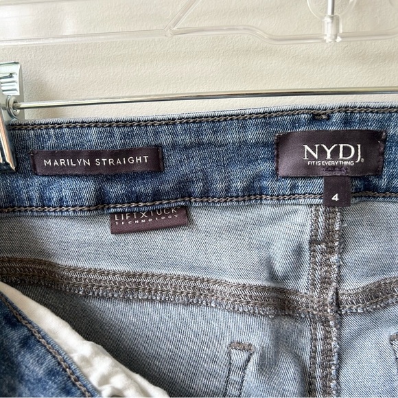 NYDJ Marilyn straight cropped cuffed jeans - Picture 6 of 9